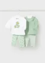 Conjunto Leggings Verde/ Rayas