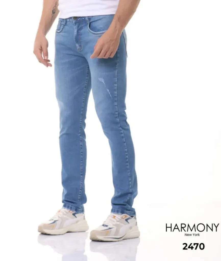 Jean Hombre Bota Tubo, Azul Claro