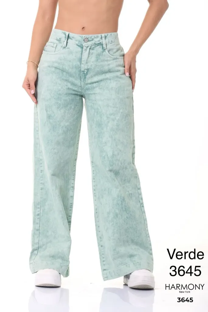 Pantalon Flare stretch Verde
