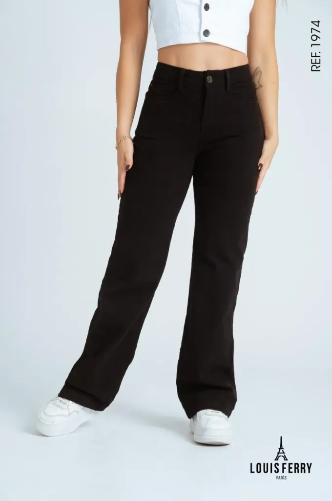 Pantalón Wide Leg Negro