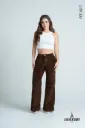 Pantalon Wide Leg Corduroy Cafe Chocolate