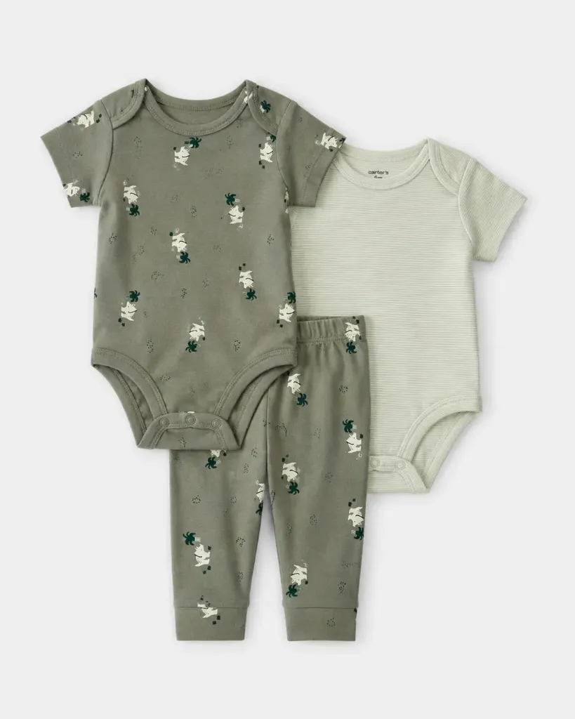 [656507] Conjunto de 3 Piezas Verde