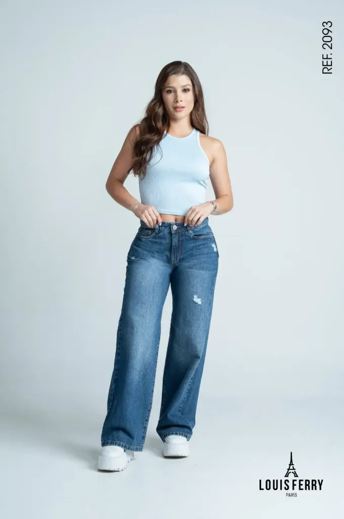 Wide Leg con Brillo Sutil