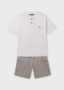Conjunto Camiseta y Short Cargo Gris