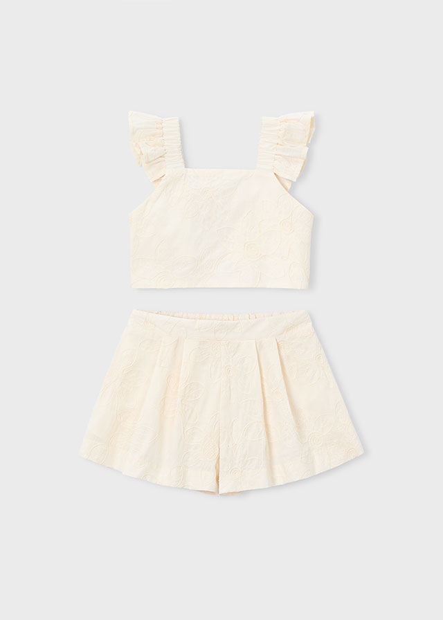 Conjunto Top y Short Bordado